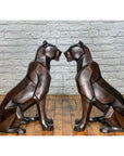 Custom Bronze Pair of Modern Sitting Mountain Lions-4. Asian & Chinese Furniture, Art, Antiques, Vintage Home Décor for sale at FEA Home