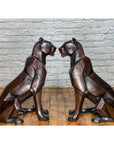 Custom Bronze Pair of Modern Sitting Mountain Lions-5. Asian & Chinese Furniture, Art, Antiques, Vintage Home Décor for sale at FEA Home