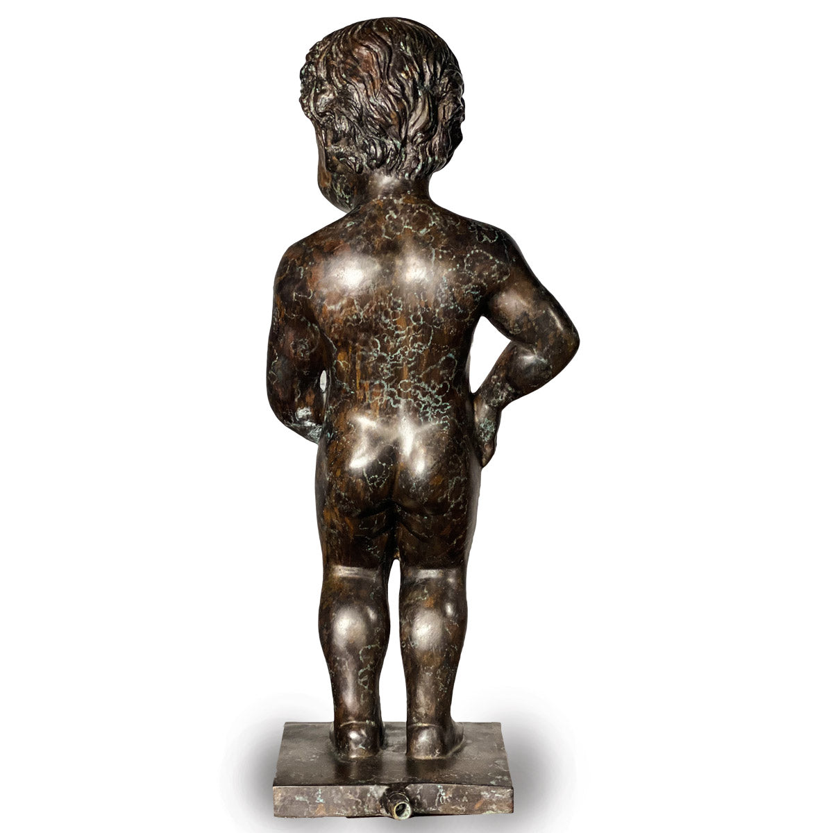 Boy Peeing Small Bronze Statue-13. Asian & Chinese Furniture, Art, Antiques, Vintage Home Décor for sale at FEA Home