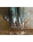 Vintage Bronze Egyptian Style Planter Depicting Two Maiden Carrying a Large Urn-15. Asian & Chinese Furniture, Art, Antiques, Vintage Home Décor for sale at FEA Home