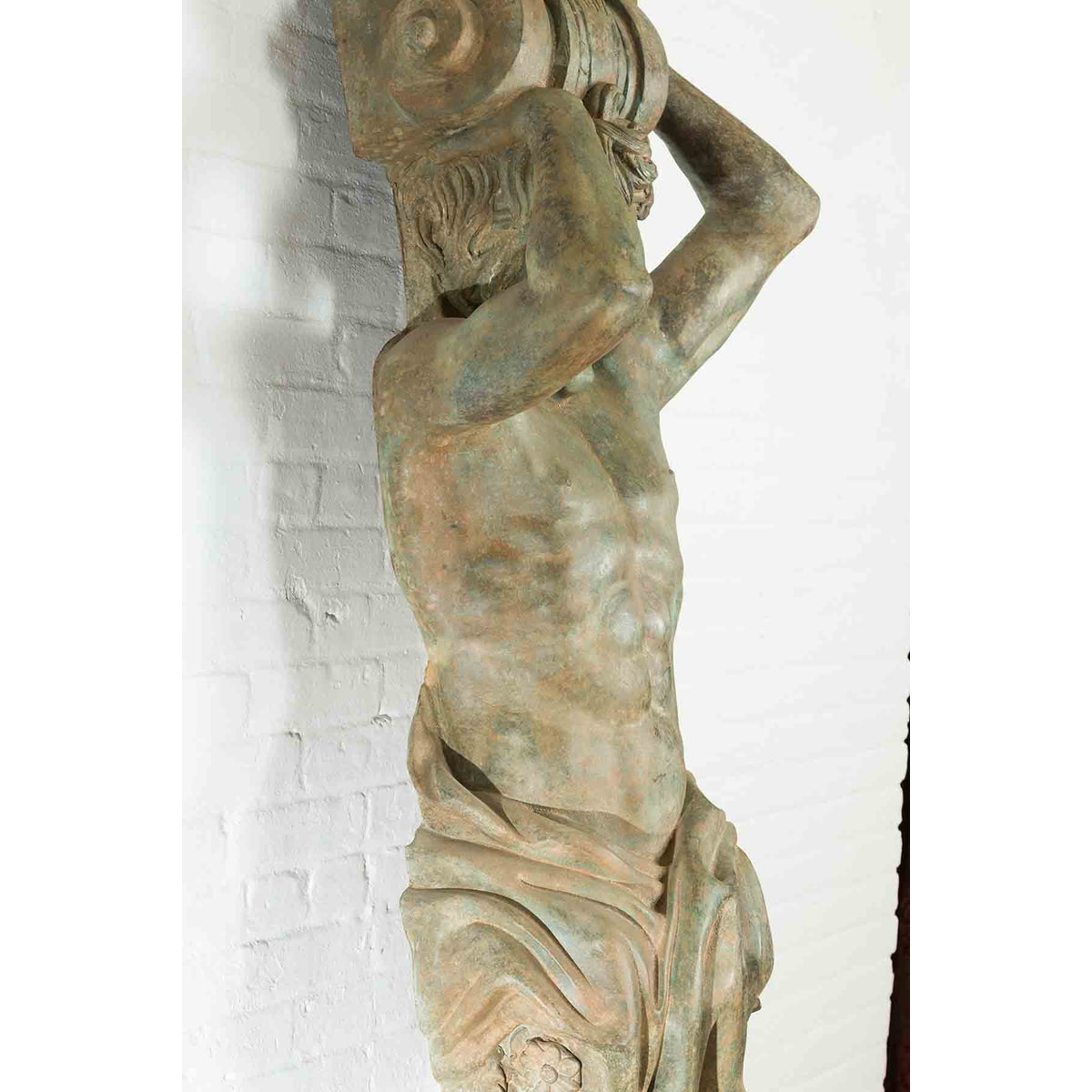 Vintage Bronze Greco-Roman Telamon Term Fountain-14. Asian & Chinese Furniture, Art, Antiques, Vintage Home Décor for sale at FEA Home
