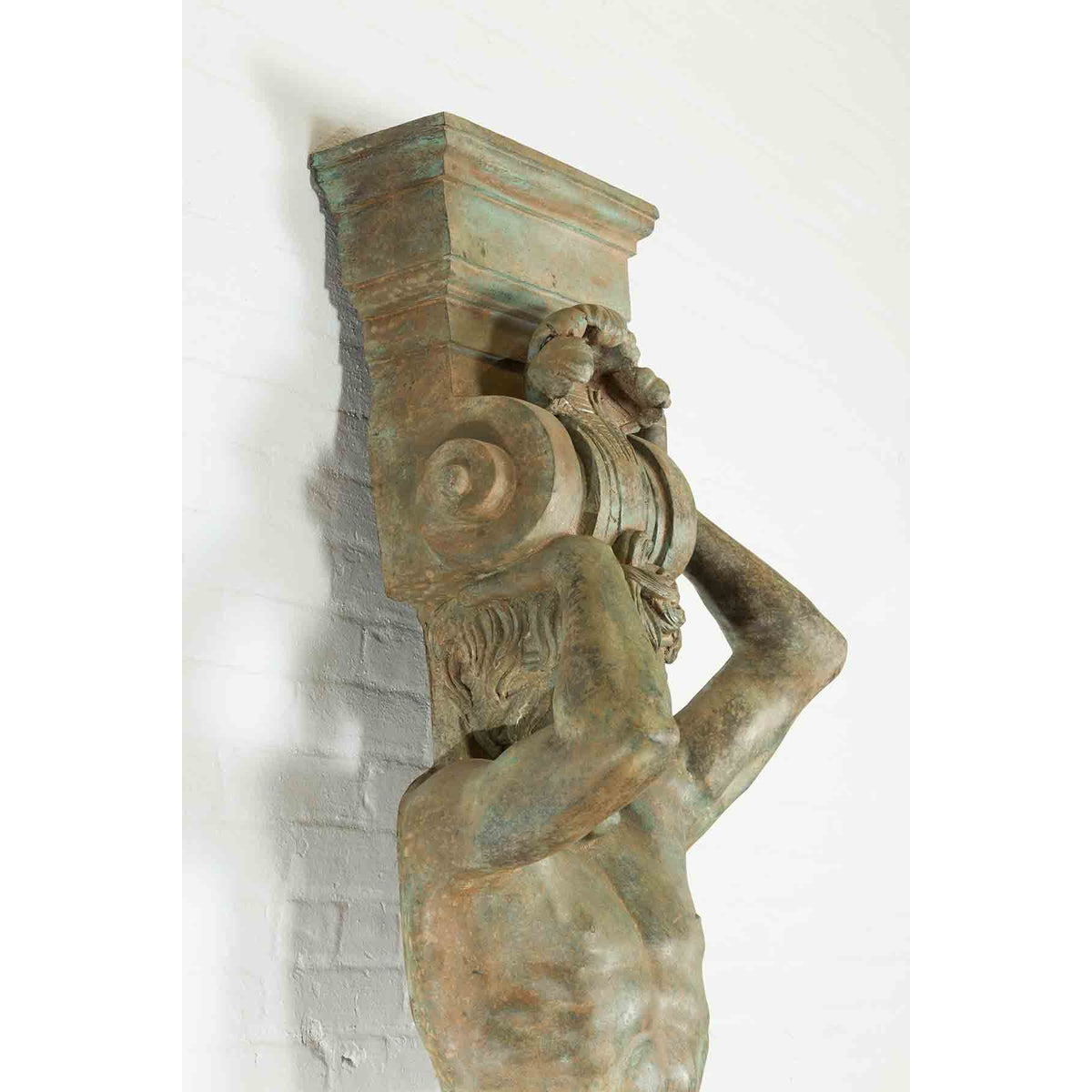 Vintage Bronze Greco-Roman Telamon Term Fountain-15. Asian & Chinese Furniture, Art, Antiques, Vintage Home Décor for sale at FEA Home