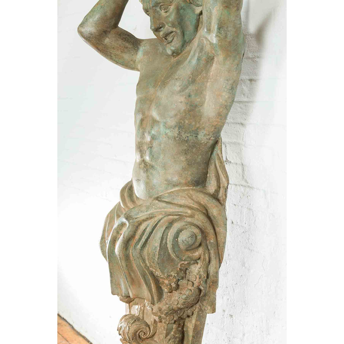 Vintage Bronze Greco-Roman Telamon Term Fountain-17. Asian & Chinese Furniture, Art, Antiques, Vintage Home Décor for sale at FEA Home