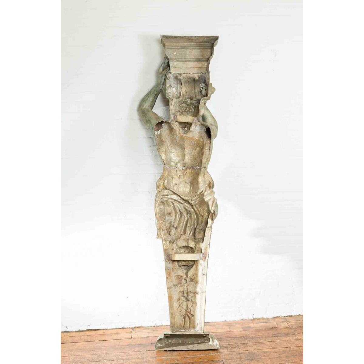 Vintage Bronze Greco-Roman Telamon Term Fountain-4. Asian & Chinese Furniture, Art, Antiques, Vintage Home Décor for sale at FEA Home