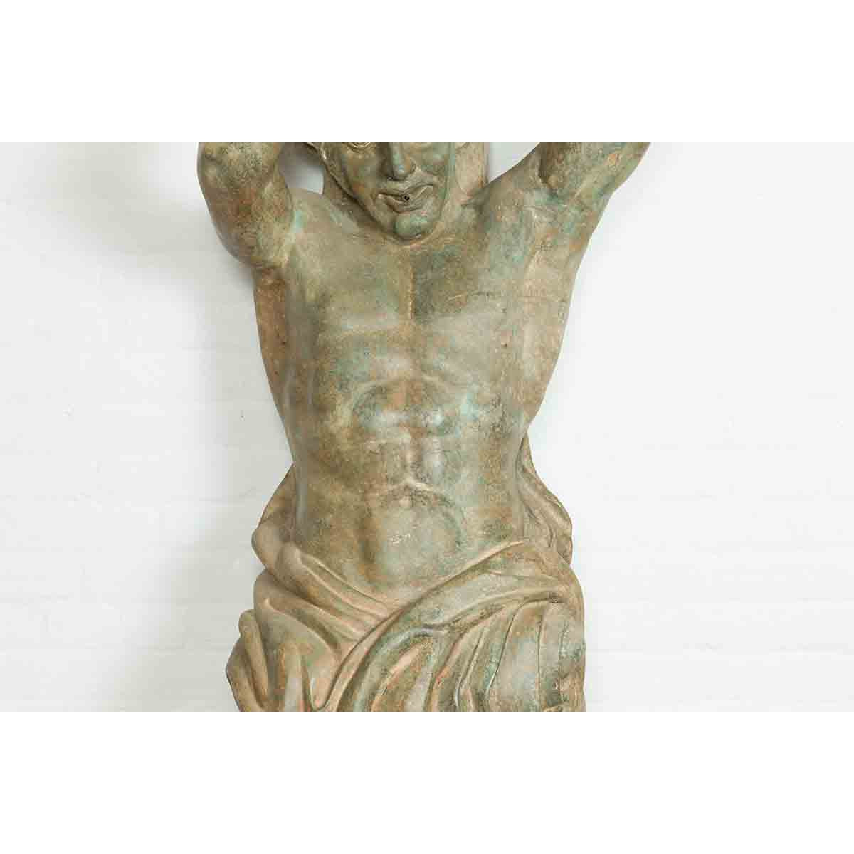 Vintage Bronze Greco-Roman Telamon Term Fountain-8. Asian & Chinese Furniture, Art, Antiques, Vintage Home Décor for sale at FEA Home