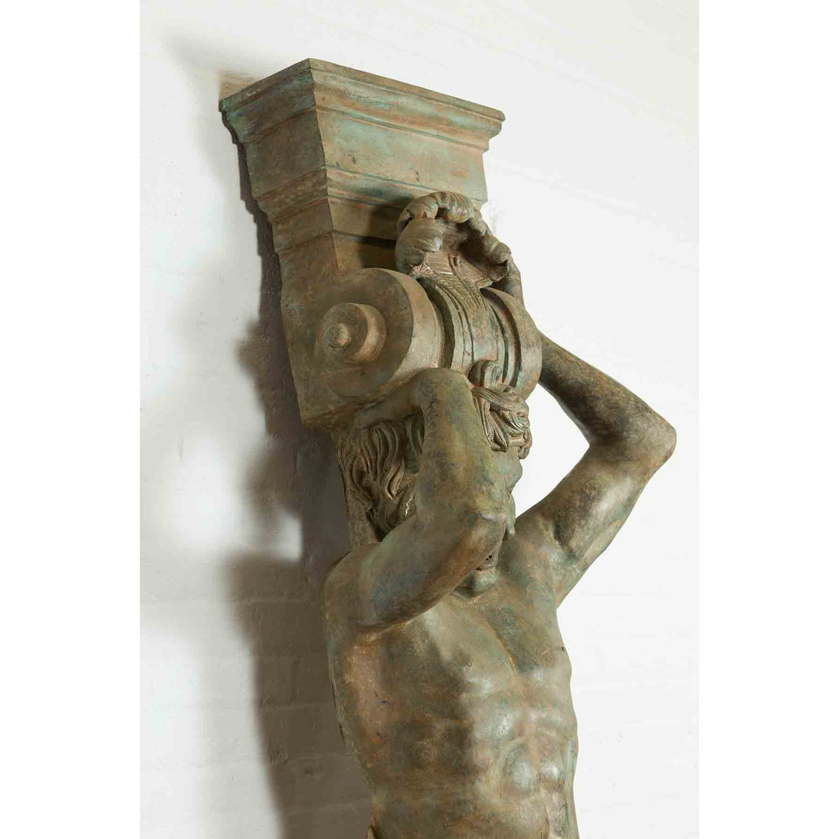 Vintage Bronze Greco-Roman Telamon Term Fountain-11. Asian & Chinese Furniture, Art, Antiques, Vintage Home Décor for sale at FEA Home