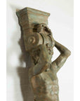 Vintage Bronze Greco-Roman Telamon Term Fountain-11. Asian & Chinese Furniture, Art, Antiques, Vintage Home Décor for sale at FEA Home