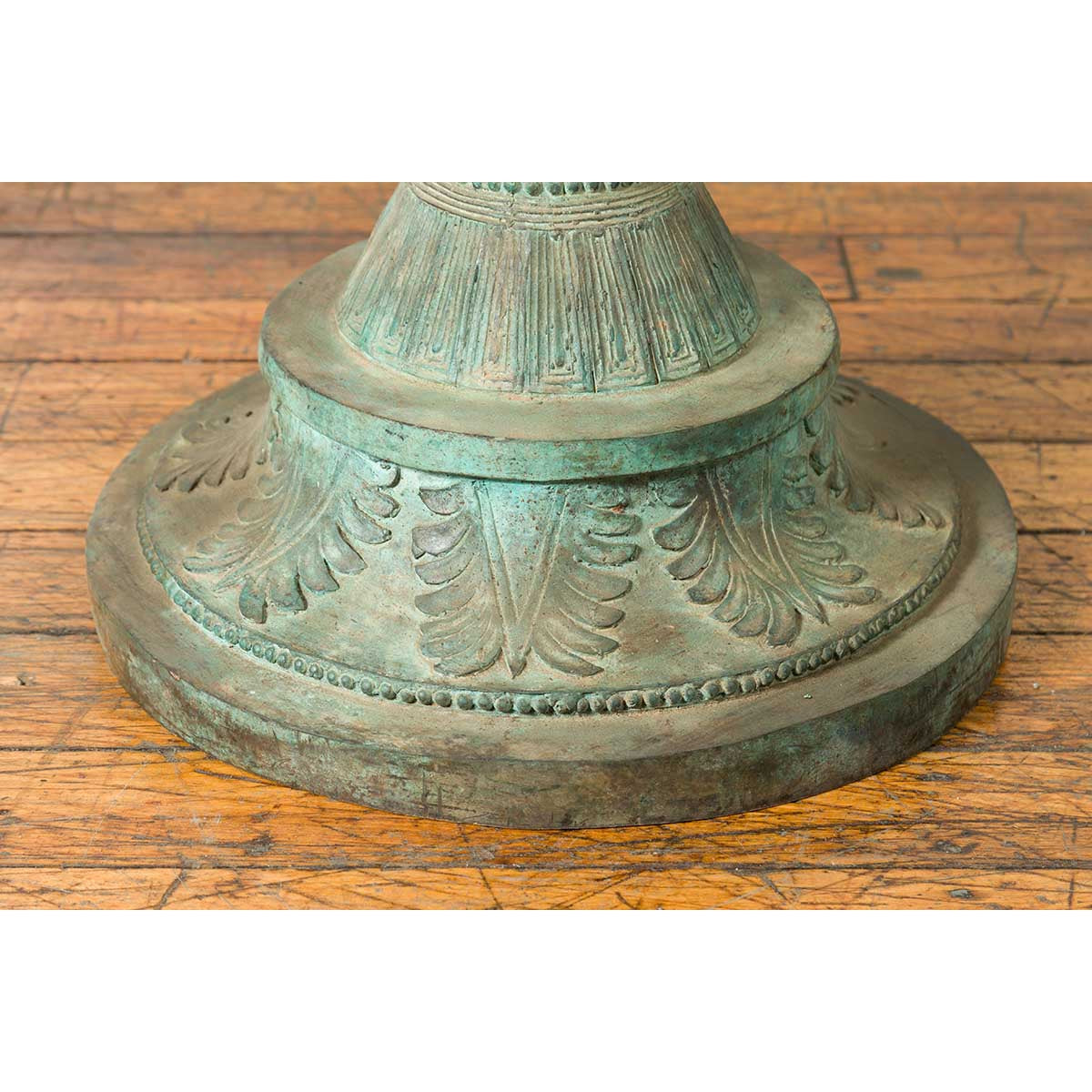 Bronze Classical Style Pedestal Urn with Putti Carrying a Basin on Their Heads-12. Asian & Chinese Furniture, Art, Antiques, Vintage Home Décor for sale at FEA Home