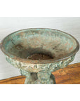 Bronze Classical Style Pedestal Urn with Putti Carrying a Basin on Their Heads-14. Asian & Chinese Furniture, Art, Antiques, Vintage Home Décor for sale at FEA Home