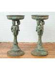 Bronze Classical Style Pedestal Urn with Putti Carrying a Basin on Their Heads-15. Asian & Chinese Furniture, Art, Antiques, Vintage Home Décor for sale at FEA Home