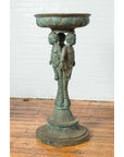 Bronze Classical Style Pedestal Urn with Putti Carrying a Basin on Their Heads-17. Asian & Chinese Furniture, Art, Antiques, Vintage Home Décor for sale at FEA Home
