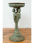 Bronze Classical Style Pedestal Urn with Putti Carrying a Basin on Their Heads-19. Asian & Chinese Furniture, Art, Antiques, Vintage Home Décor for sale at FEA Home