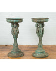 Bronze Classical Style Pedestal Urn with Putti Carrying a Basin on Their Heads-3. Asian & Chinese Furniture, Art, Antiques, Vintage Home Décor for sale at FEA Home