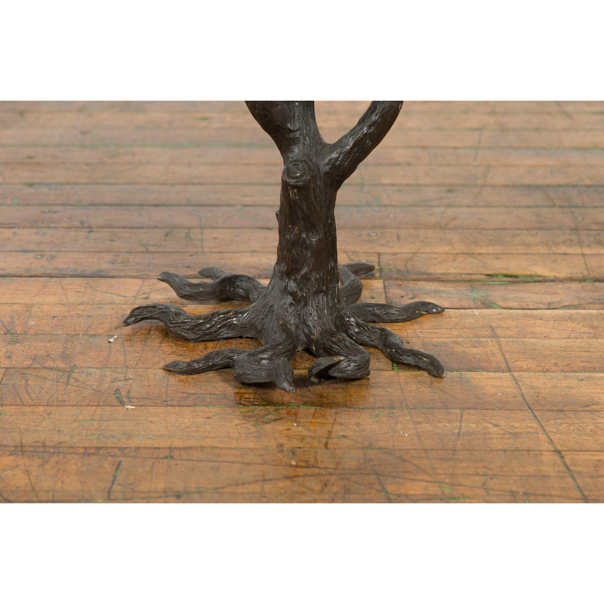 Bronze Statue of a Parrot Perched on a Branch and Leaning Down, with Dark Patina-7. Asian & Chinese Furniture, Art, Antiques, Vintage Home Décor for sale at FEA Home
