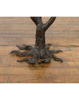 Bronze Statue of a Parrot Perched on a Branch and Leaning Down, with Dark Patina-7. Asian & Chinese Furniture, Art, Antiques, Vintage Home Décor for sale at FEA Home