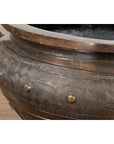 Vintage Low Wax Bronze Planter with Food Dug Guardian Lions-7. Asian & Chinese Furniture, Art, Antiques, Vintage Home Décor for sale at FEA Home