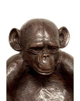 Lost Wax Cast Bronze Sculpture of a Sitting Monkey Holding a Bowl-2. Asian & Chinese Furniture, Art, Antiques, Vintage Home Décor for sale at FEA Home