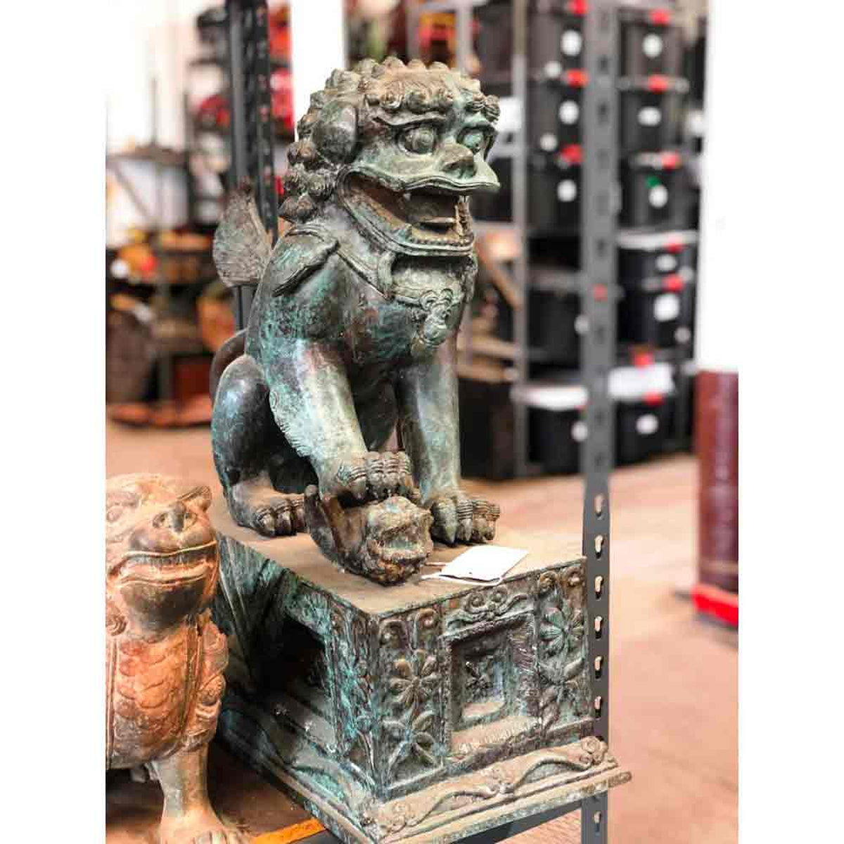 Guardian Lion Foo Dog Statue-2. Asian & Chinese Furniture, Art, Antiques, Vintage Home Décor for sale at FEA Home