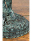 Bronze Sea Nymph Fountain with Large Shell and Turtle in Verdigris Patina-11. Asian & Chinese Furniture, Art, Antiques, Vintage Home Décor for sale at FEA Home