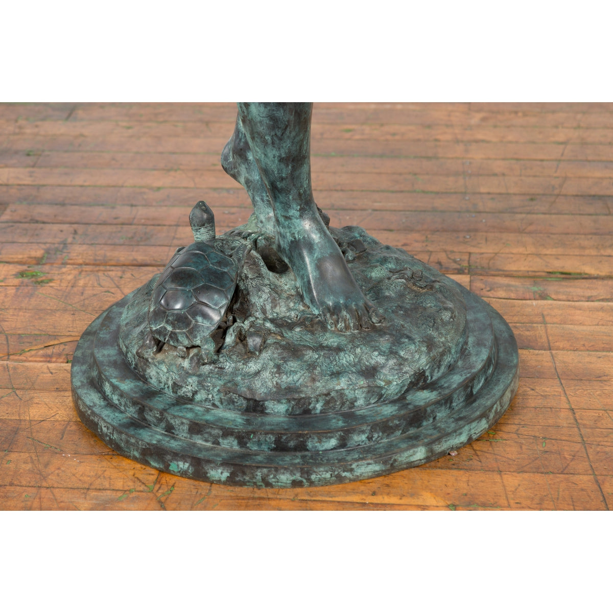 Bronze Sea Nymph Fountain with Large Shell and Turtle in Verdigris Patina-8. Asian & Chinese Furniture, Art, Antiques, Vintage Home Décor for sale at FEA Home