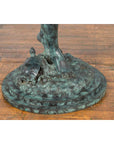 Bronze Sea Nymph Fountain with Large Shell and Turtle in Verdigris Patina-8. Asian & Chinese Furniture, Art, Antiques, Vintage Home Décor for sale at FEA Home