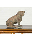 Vintage Bronze Mythical Boar Sculpture on Rectangular Base-4. Asian & Chinese Furniture, Art, Antiques, Vintage Home Décor for sale at FEA Home