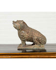 Vintage Bronze Mythical Boar Sculpture on Rectangular Base-5. Asian & Chinese Furniture, Art, Antiques, Vintage Home Décor for sale at FEA Home