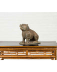 Vintage Bronze Mythical Boar Sculpture on Rectangular Base-3. Asian & Chinese Furniture, Art, Antiques, Vintage Home Décor for sale at FEA Home