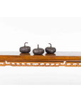 Contemporary Small Lost Wax Bronze Pumpkin Sculpture with Dark Patina, Sold Each-5. Asian & Chinese Furniture, Art, Antiques, Vintage Home Décor for sale at FEA Home