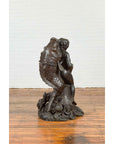 Greco-Roman Style Vintage Bronze Fountain Depicting a Putto Riding a Dolphin-5. Asian & Chinese Furniture, Art, Antiques, Vintage Home Décor for sale at FEA Home
