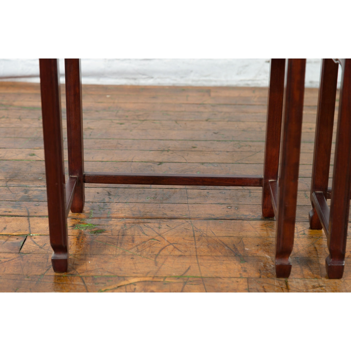 Set of Three Vintage Chinese Rosewood Nesting Tables with Dark Patina-13. Asian & Chinese Furniture, Art, Antiques, Vintage Home Décor for sale at FEA Home