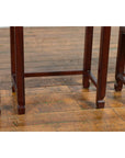Set of Three Vintage Chinese Rosewood Nesting Tables with Dark Patina-15. Asian & Chinese Furniture, Art, Antiques, Vintage Home Décor for sale at FEA Home