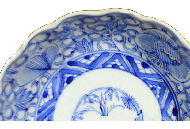 Set of 4 Antique Hand Painted Chinese Porcelain Bowl-3. Asian & Chinese Furniture, Art, Antiques, Vintage Home Décor for sale at FEA Home