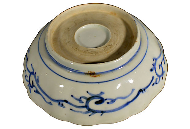 Set of 4 Antique Hand Painted Chinese Porcelain Bowl-6. Asian & Chinese Furniture, Art, Antiques, Vintage Home Décor for sale at FEA Home