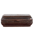 Small Antique Chinese Dowry Basket with Distressed Brown Patina-1. Asian & Chinese Furniture, Art, Antiques, Vintage Home Décor for sale at FEA Home