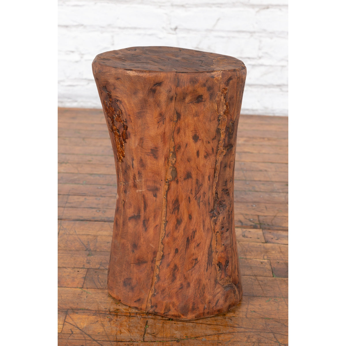 Vintage Chinese Tree Stump Wooden Pedestal with Rustic Character-5. Asian & Chinese Furniture, Art, Antiques, Vintage Home Décor for sale at FEA Home