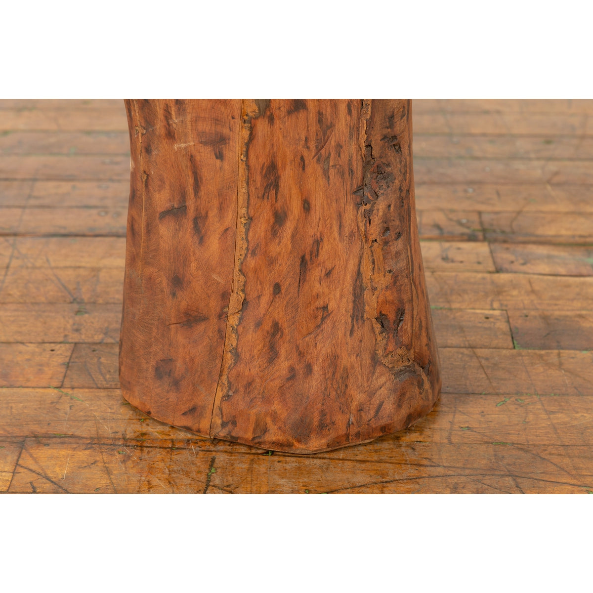 Vintage Chinese Tree Stump Wooden Pedestal with Rustic Character-9. Asian & Chinese Furniture, Art, Antiques, Vintage Home Décor for sale at FEA Home
