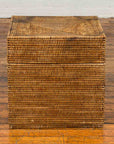 Rustic Burmese Vintage Square Shaped Rattan Basket with Weathered Patina-3. Asian & Chinese Furniture, Art, Antiques, Vintage Home Décor for sale at FEA Home