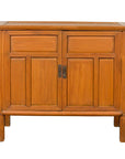 Vintage Chinese Buffet with Paneled Doors, Hidden Drawers and Natural Patina-1. Asian & Chinese Furniture, Art, Antiques, Vintage Home Décor for sale at FEA Home