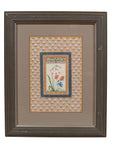 Indian Floral Still-Life from the Midcentury Period with Flowers and Calligraphy-2. Asian & Chinese Furniture, Art, Antiques, Vintage Home Décor for sale at FEA Home