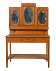 Vintage Woman's Vanity with Mirrored Panels, Single Drawer and Lower Shelf-1. Asian & Chinese Furniture, Art, Antiques, Vintage Home Décor for sale at FEA Home