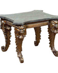 Vintage Renaissance Style Side Table with Grotesque Motifs and Black Marble Top-1. Asian & Chinese Furniture, Art, Antiques, Vintage Home Décor for sale at FEA Home