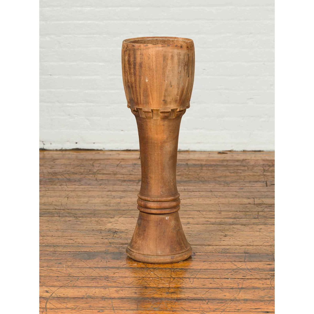 Antique Thai Freestanding Ceremonial Drum with Natural Patina-9. Asian & Chinese Furniture, Art, Antiques, Vintage Home Décor for sale at FEA Home