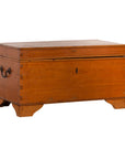 Antique Indonesian Wooden Blanket Chest with Inner Red and Black Lacquered Decor-1. Asian & Chinese Furniture, Art, Antiques, Vintage Home Décor for sale at FEA Home