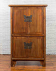 Chinese 19th Century Qing Dynasty Period Wedding Cabinet with Butterfly Hardware-2. Asian & Chinese Furniture, Art, Antiques, Vintage Home Décor for sale at FEA Home