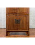 Chinese 19th Century Qing Dynasty Period Wedding Cabinet with Butterfly Hardware-6. Asian & Chinese Furniture, Art, Antiques, Vintage Home Décor for sale at FEA Home