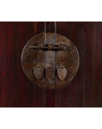 Chinese Qing Dynasty 19th Century Dark Brown Lacquer Cabinet with Carved Foliage-8. Asian & Chinese Furniture, Art, Antiques, Vintage Home Décor for sale at FEA Home