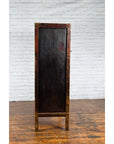 Qing Dynasty 19th Century Painted Chinoiserie Cabinet with Original Red Lacquer-12. Asian & Chinese Furniture, Art, Antiques, Vintage Home Décor for sale at FEA Home