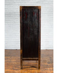 Qing Dynasty 19th Century Painted Chinoiserie Cabinet with Original Red Lacquer-14. Asian & Chinese Furniture, Art, Antiques, Vintage Home Décor for sale at FEA Home
