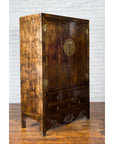 Chinese Qing Dynasty 19th Century Armoire with Carved Skirt, Doors and Drawers-12. Asian & Chinese Furniture, Art, Antiques, Vintage Home Décor for sale at FEA Home